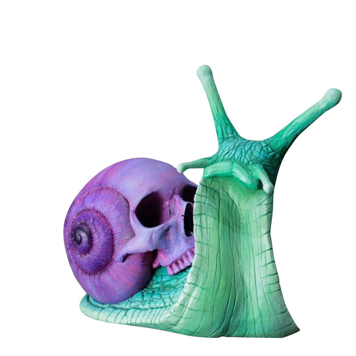 Snail Skull Sculpture Gothic Decoration Snail Statue Patio Snail Figurine Crafts Home Decoration Accessories Kawaii Room Decor