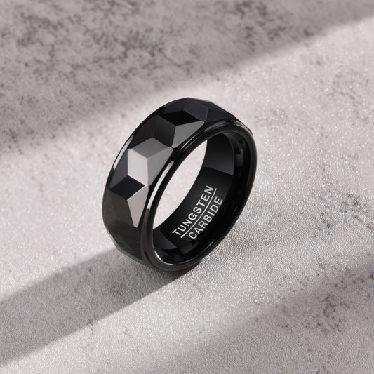 Men's Tungsten Ring Personality Fashion Trend Ornament