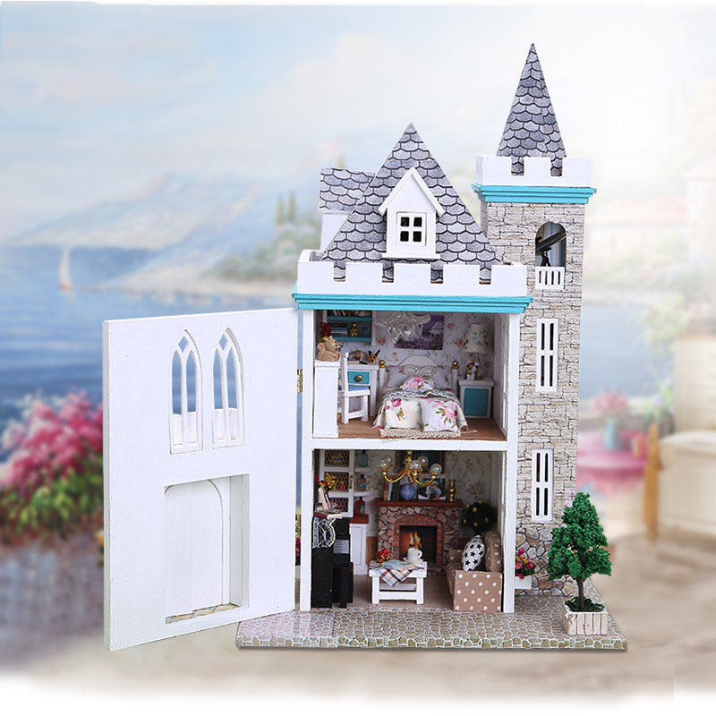 Moonlight Castle diy cottage hand-assembled house model