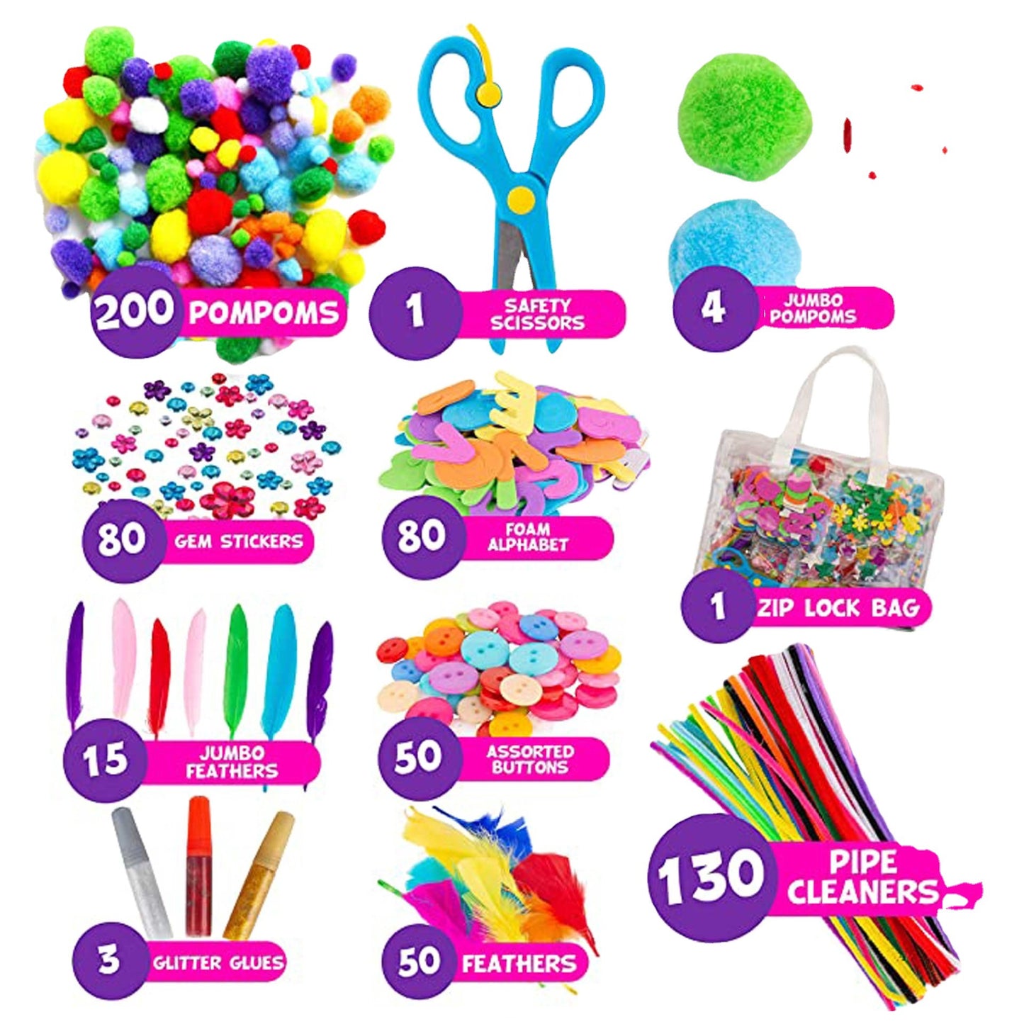 Handmade Toy Set Children's Day Gift Home School Supplies Craft Set DIY Kit