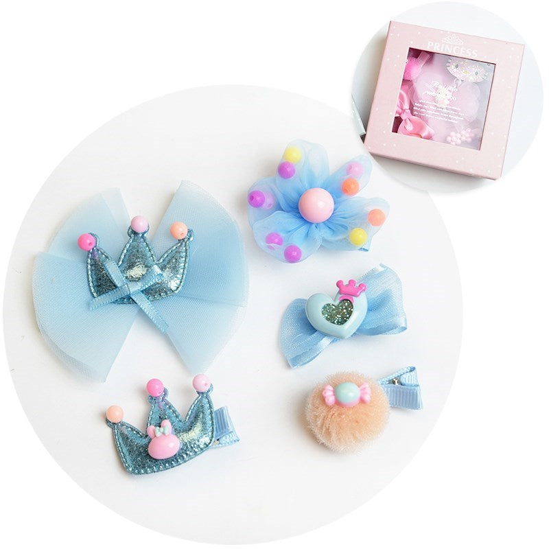 Children's card hair accessories set