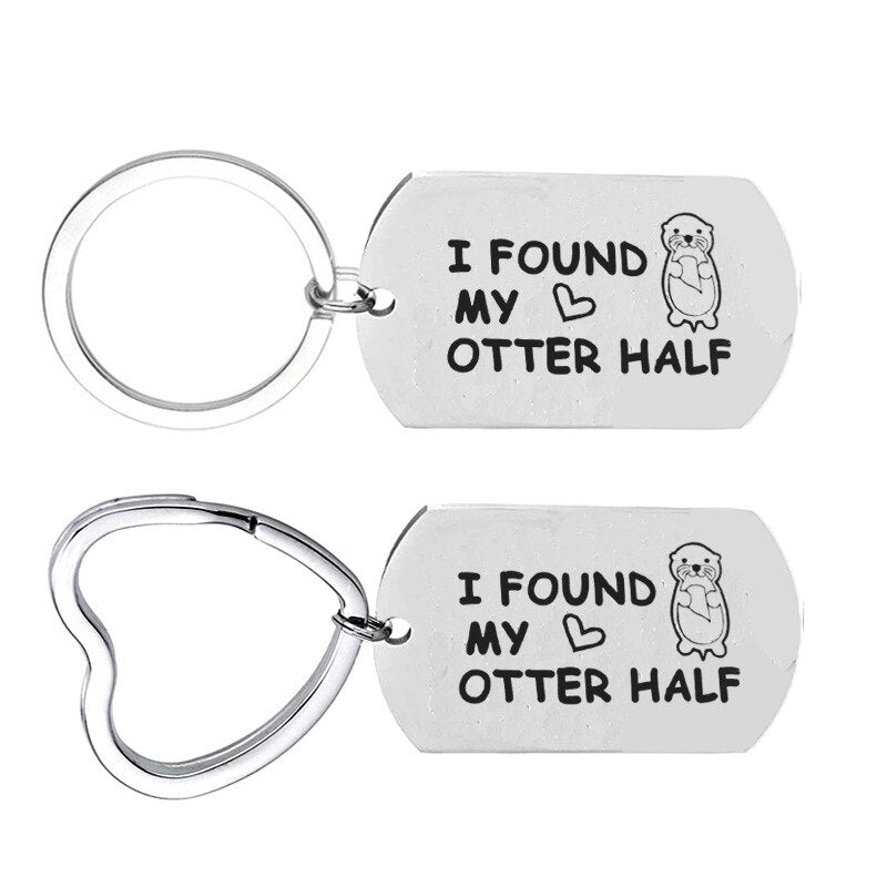 Couple keychain lovers gift