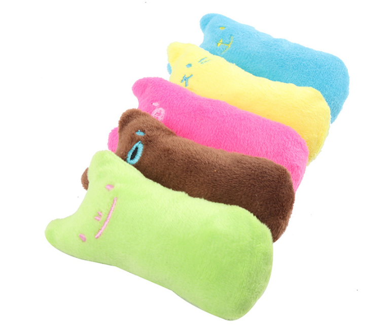 Catnip Cat Toys Pillow Interactive Cat Toy Catnip Pet Supplies Pillow Thumb Plush Teeth Grinding Bite Mint Cat Accessories