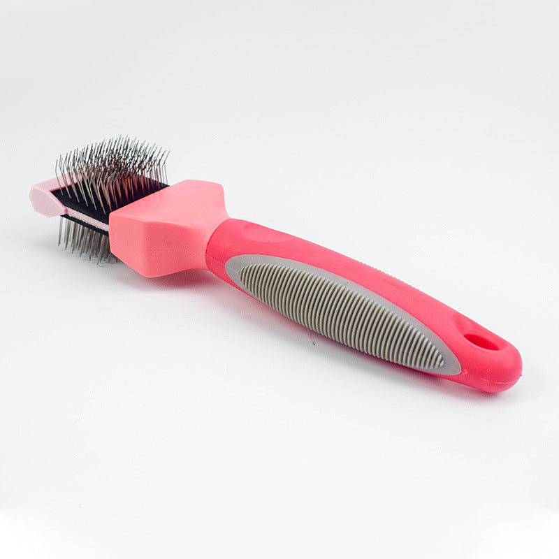 Pet Self Cleaning Hair Brush Cleaning Pets Supplies Cat Double Sided Soft Comb