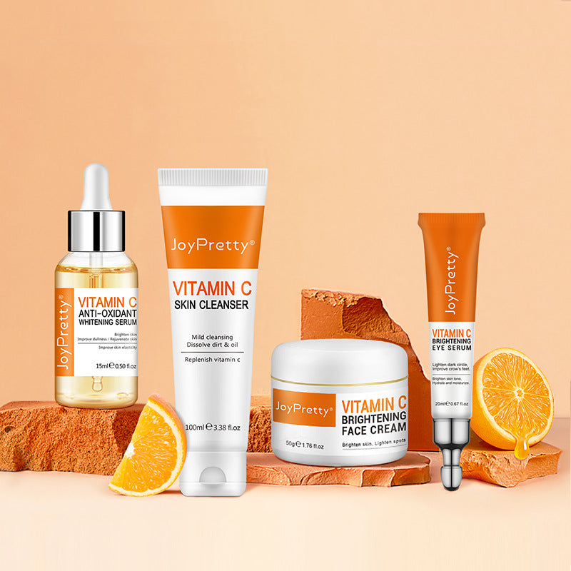 Vitamin C Cream Skin Brightening Set Hydration And Moisturizing 5-Piece Face Set