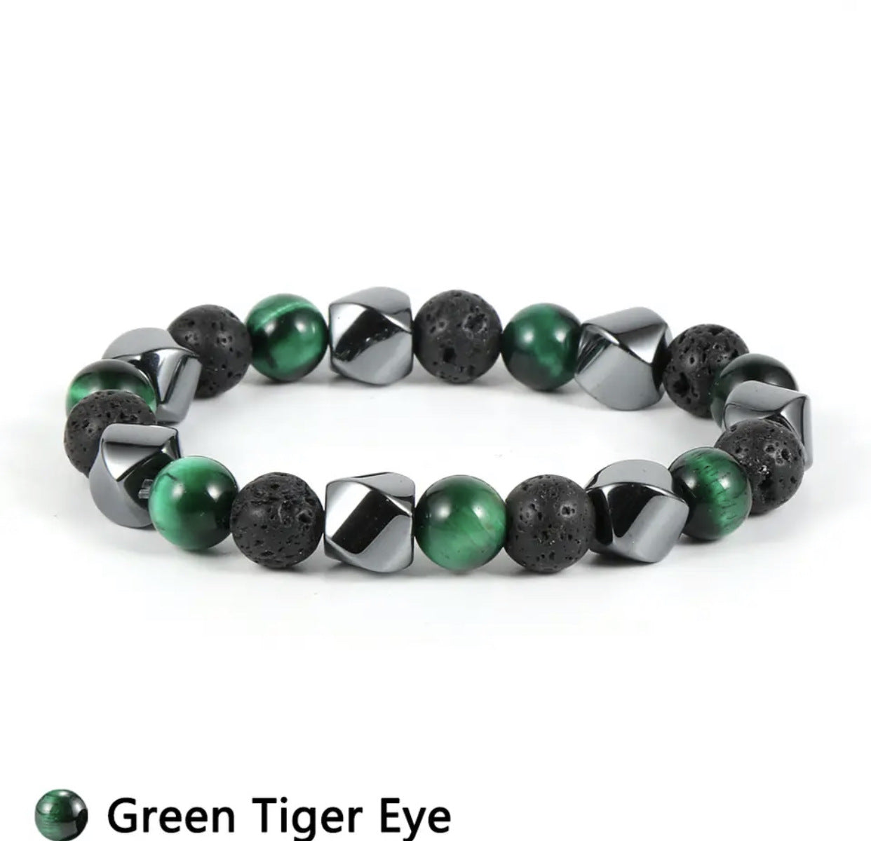 Natural Tigereye Volcanic Stone Bracelet