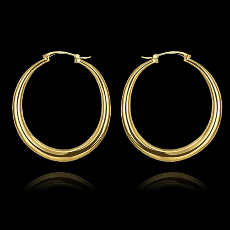 Exaggerated Earring Accessories Fashion Simple Glossy