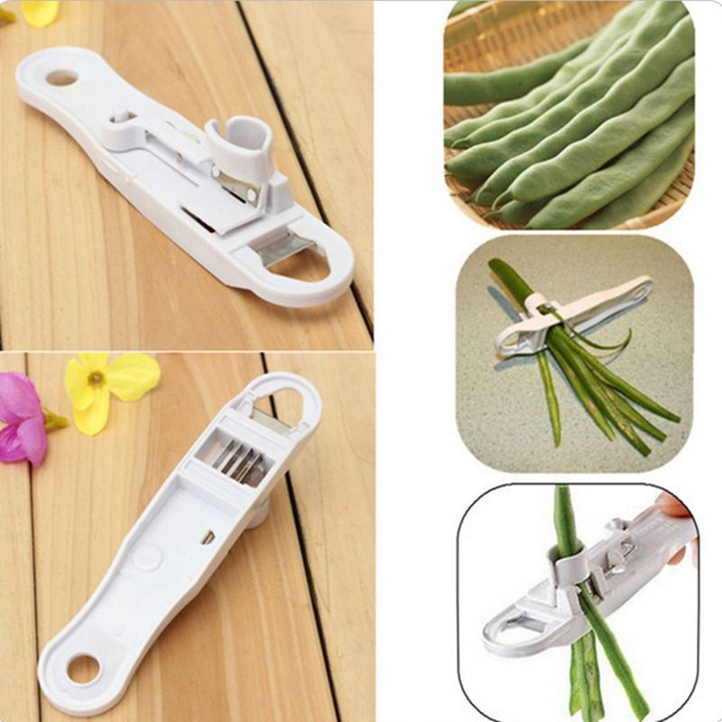 Green Bean Slicer Cutter Cut Fruit Vegetable Stringer Peeler Remover For Easy Kitchen Gadgets Cozinha Kitchen Accessories